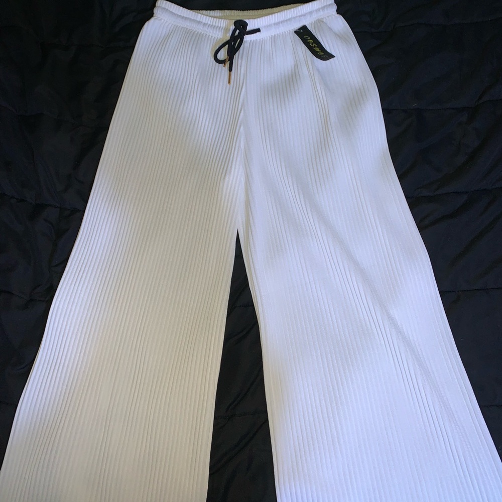 Soft polyester, flow pants